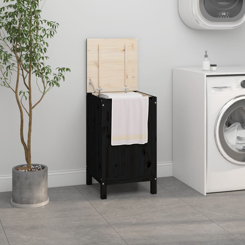 Contenitore Per Bucato 88,5X44X76 Cm Legno Massello Pino