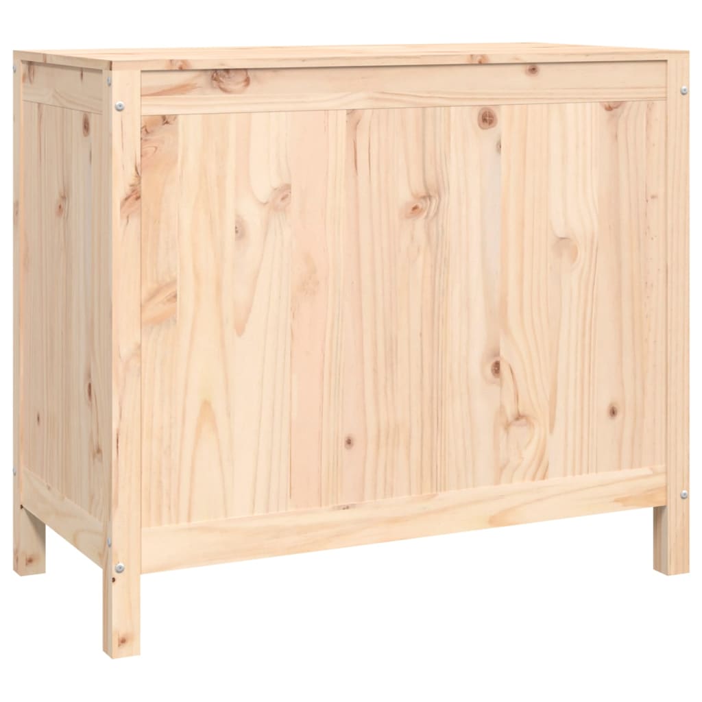 Contenitore Per Bucato 88,5X44X76 Cm Legno Massello Pino