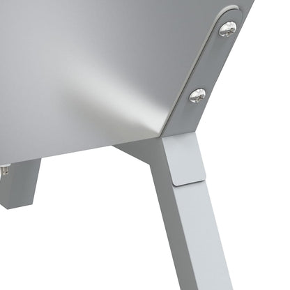 Vassoio Per Barbecue Argento 118X42X30,5 Cm Acciaio Inox