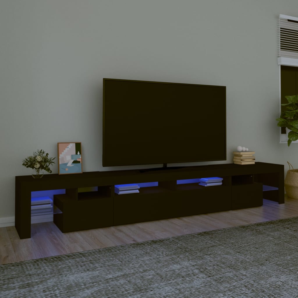 Mobile Porta Tv Con Luci Led 260X36,5X40 Cm