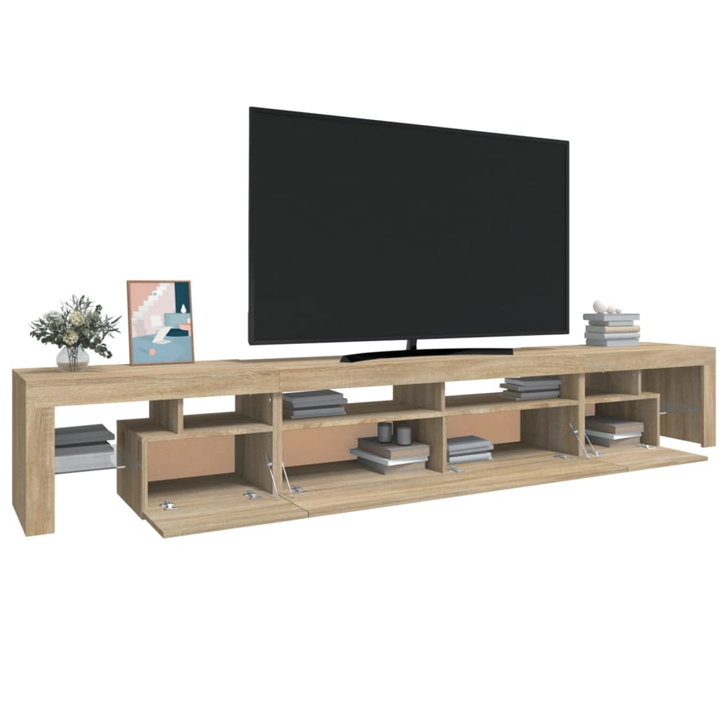 Mobile Porta Tv Con Luci Led 260X36,5X40 Cm