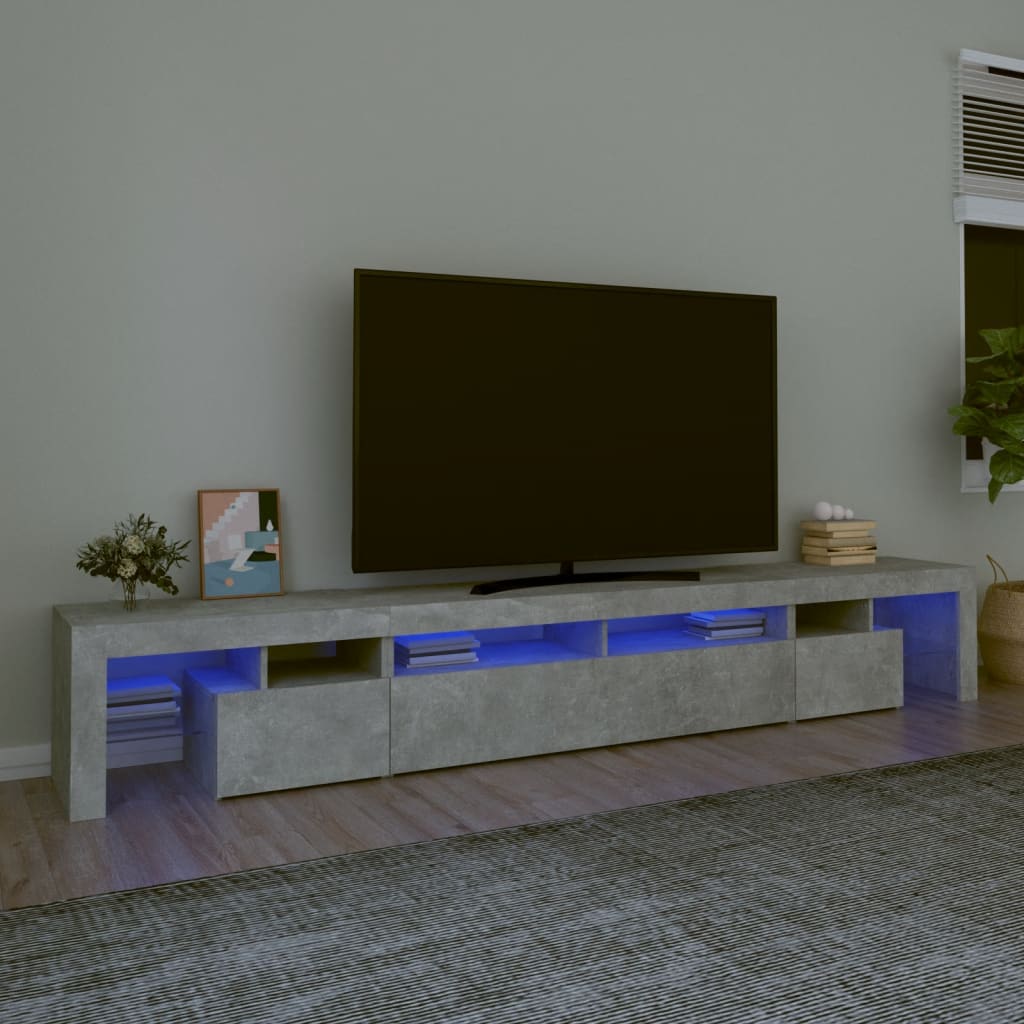 Mobile Porta Tv Con Luci Led 260X36,5X40 Cm