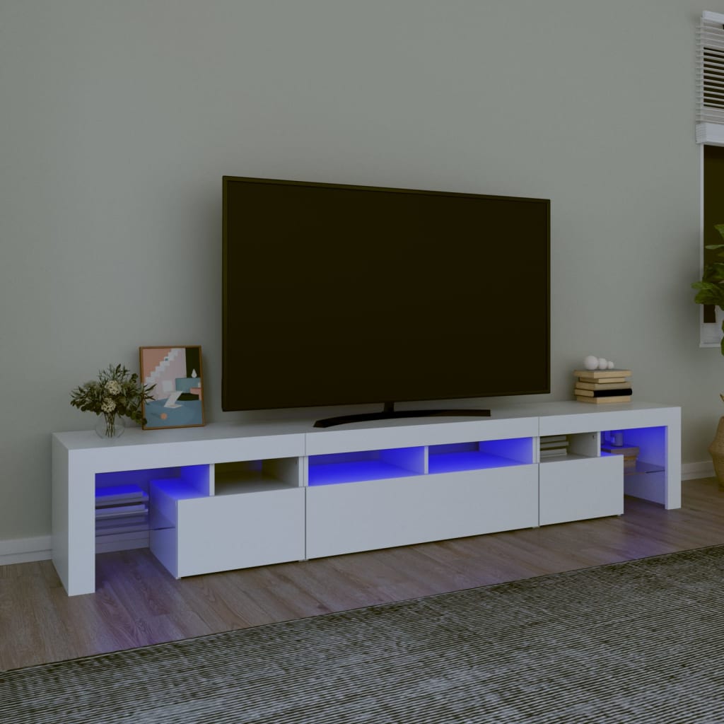 Mobile Porta Tv Con Luci Led 260X36,5X40 Cm