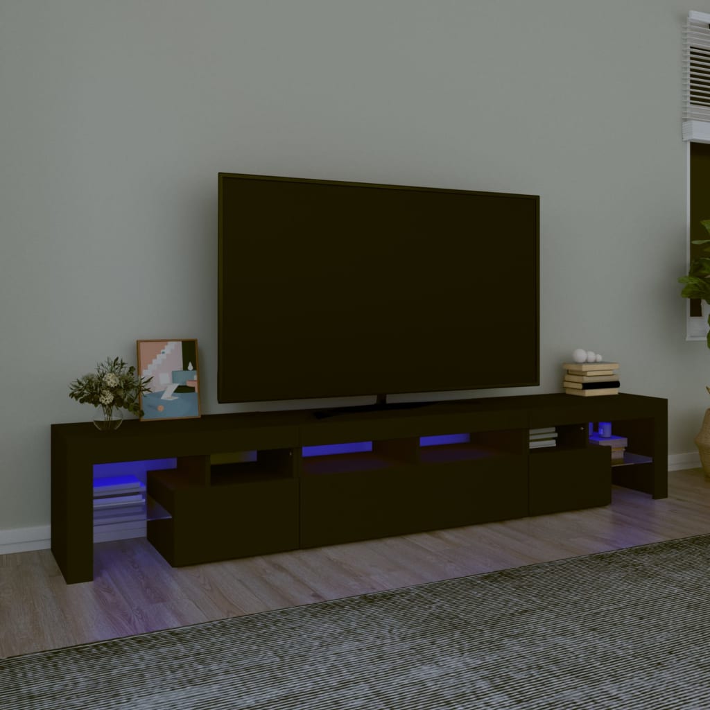 Mobile Porta Tv Con Luci Led 260X36,5X40 Cm