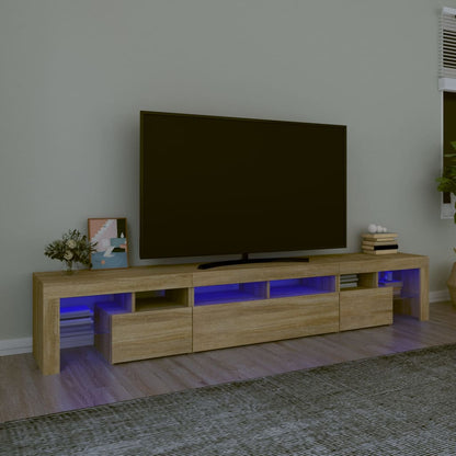 Mobile Porta Tv Con Luci Led 260X36,5X40 Cm