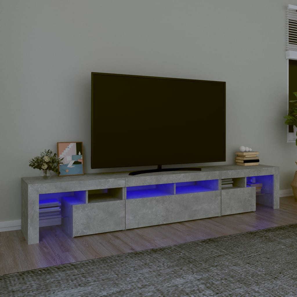 Mobile Porta Tv Con Luci Led 260X36,5X40 Cm