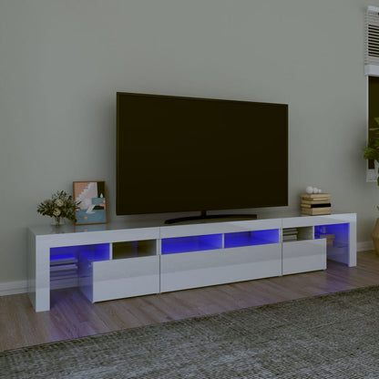 Mobile Porta Tv Con Luci Led 260X36,5X40 Cm