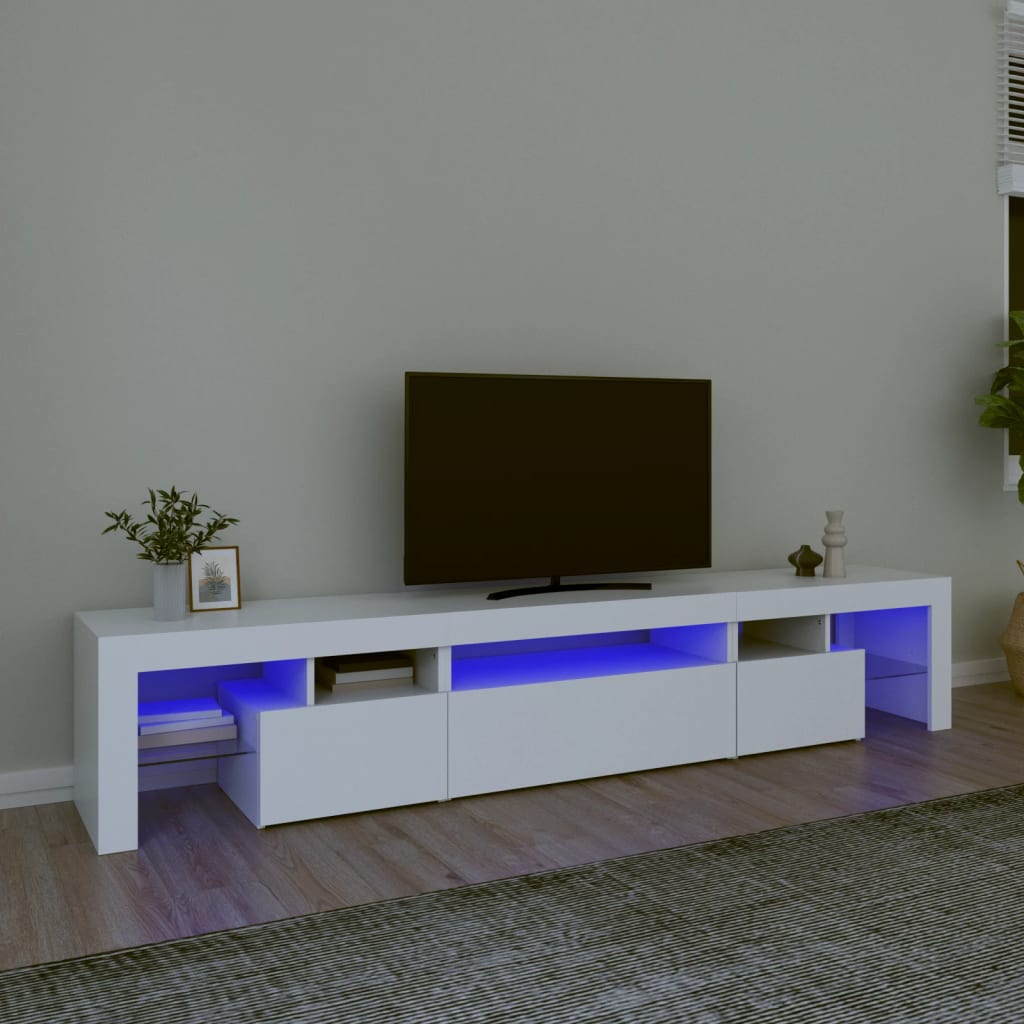 Mobile Porta Tv Con Luci Led 260X36,5X40 Cm