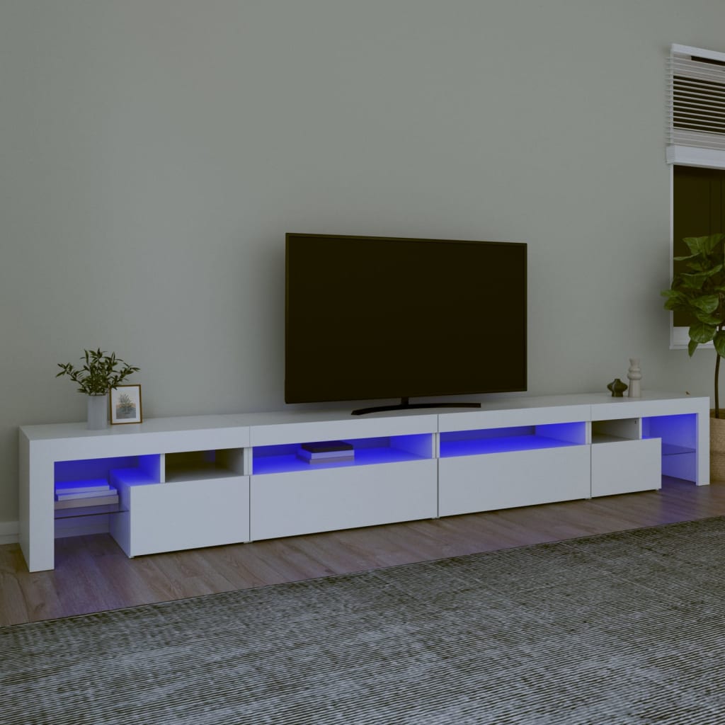 Mobile Porta Tv Con Luci Led 260X36,5X40 Cm