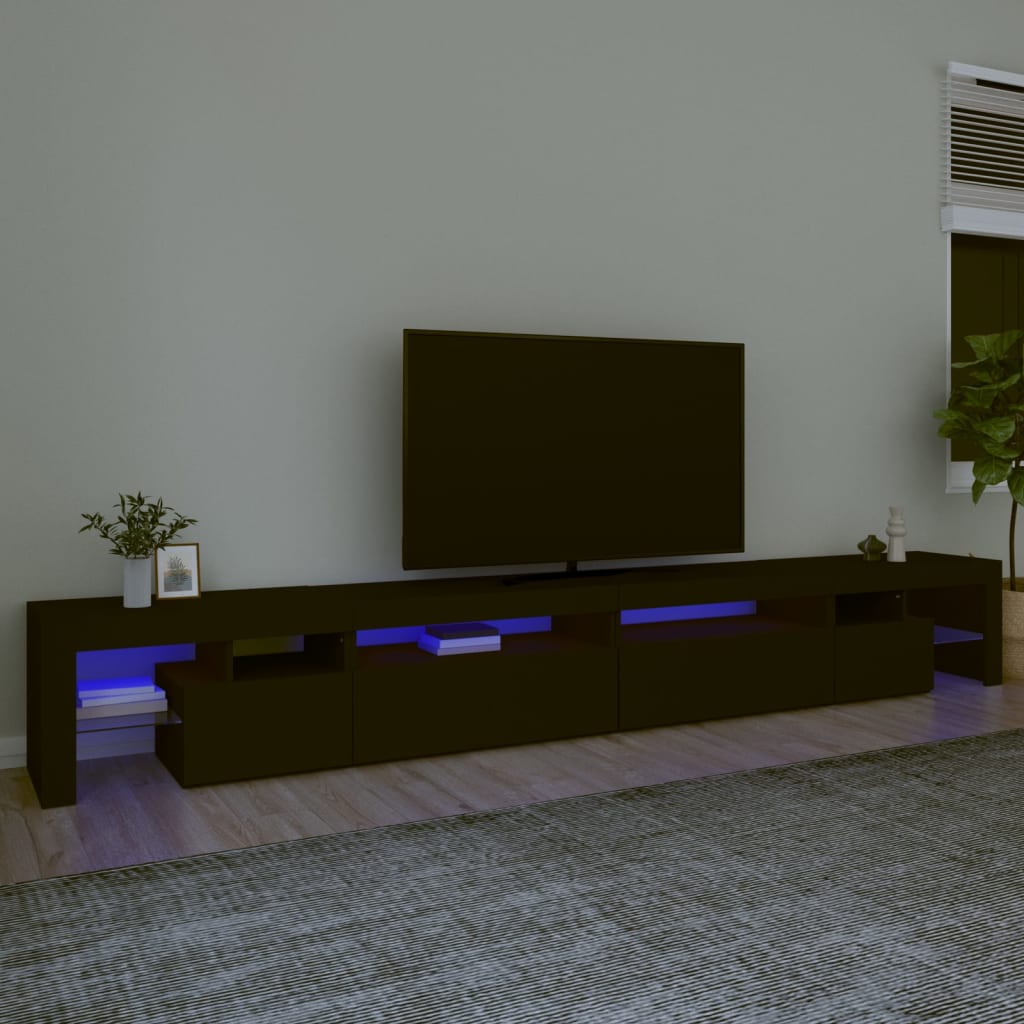 Mobile Porta Tv Con Luci Led 260X36,5X40 Cm