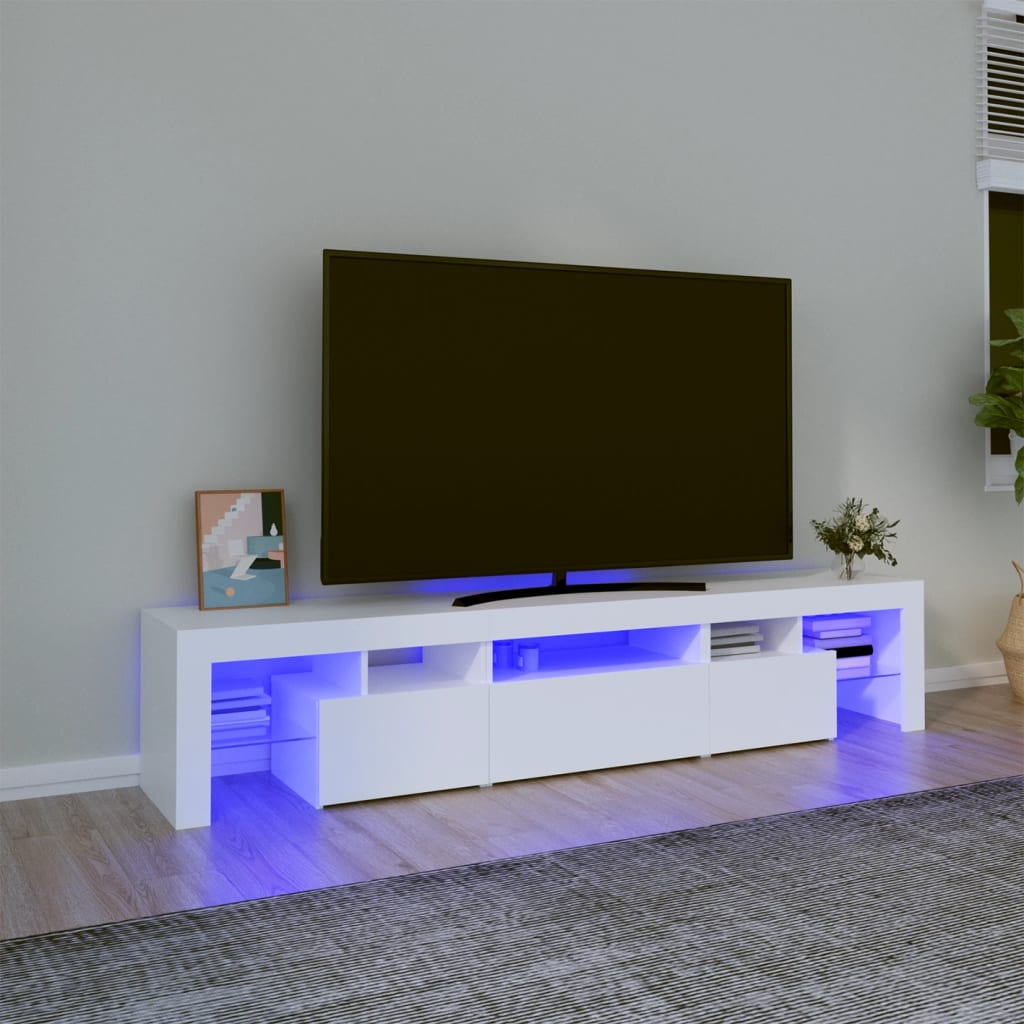 Mobile Porta Tv Con Luci Led 260X36,5X40 Cm
