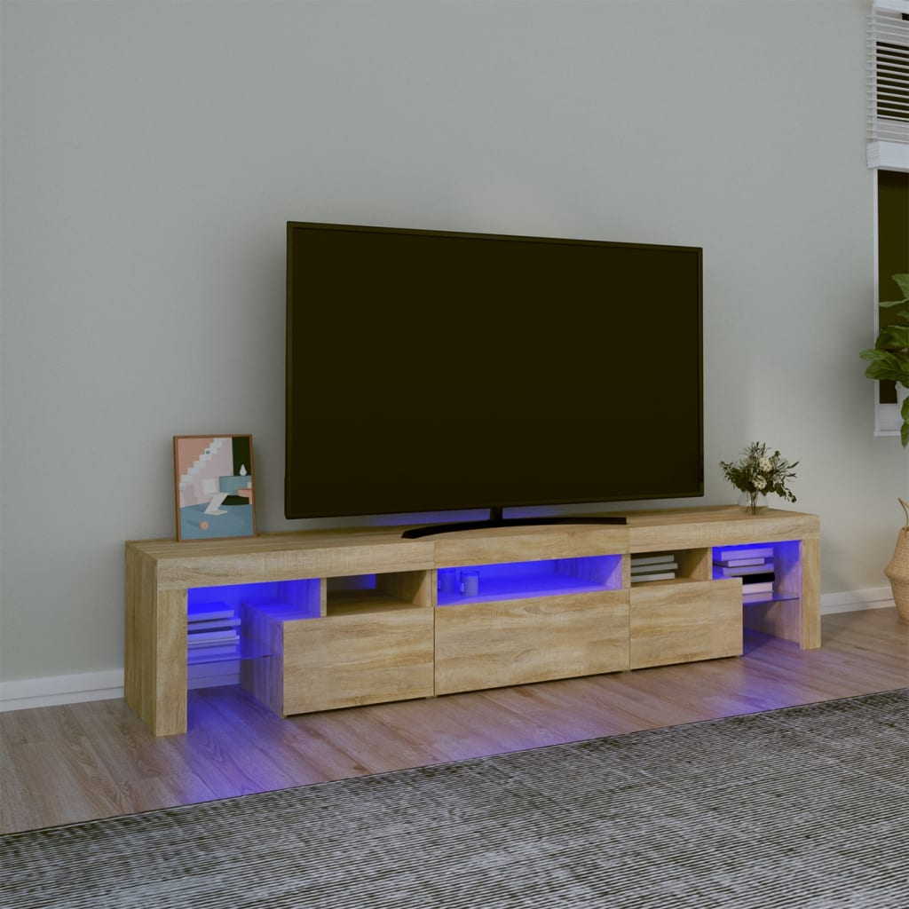 Mobile Porta Tv Con Luci Led 260X36,5X40 Cm