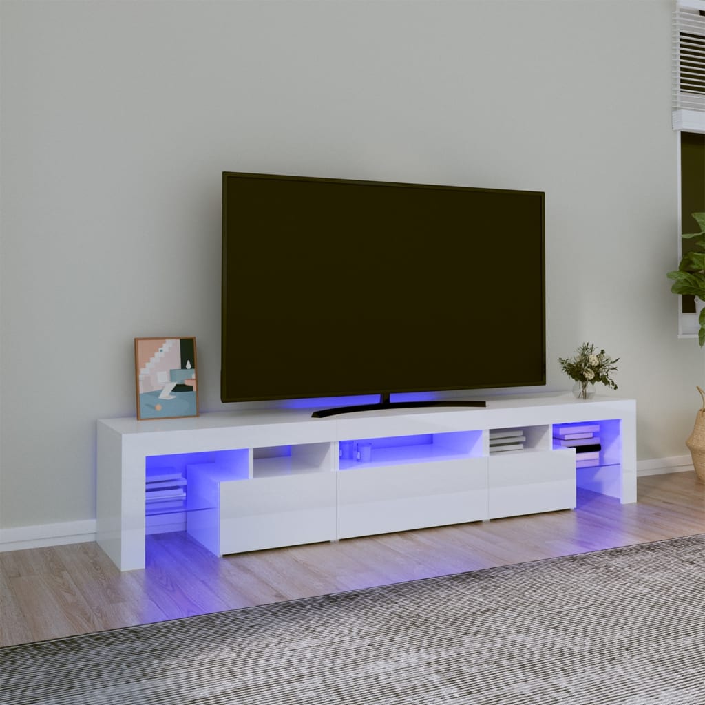 Mobile Porta Tv Con Luci Led 260X36,5X40 Cm