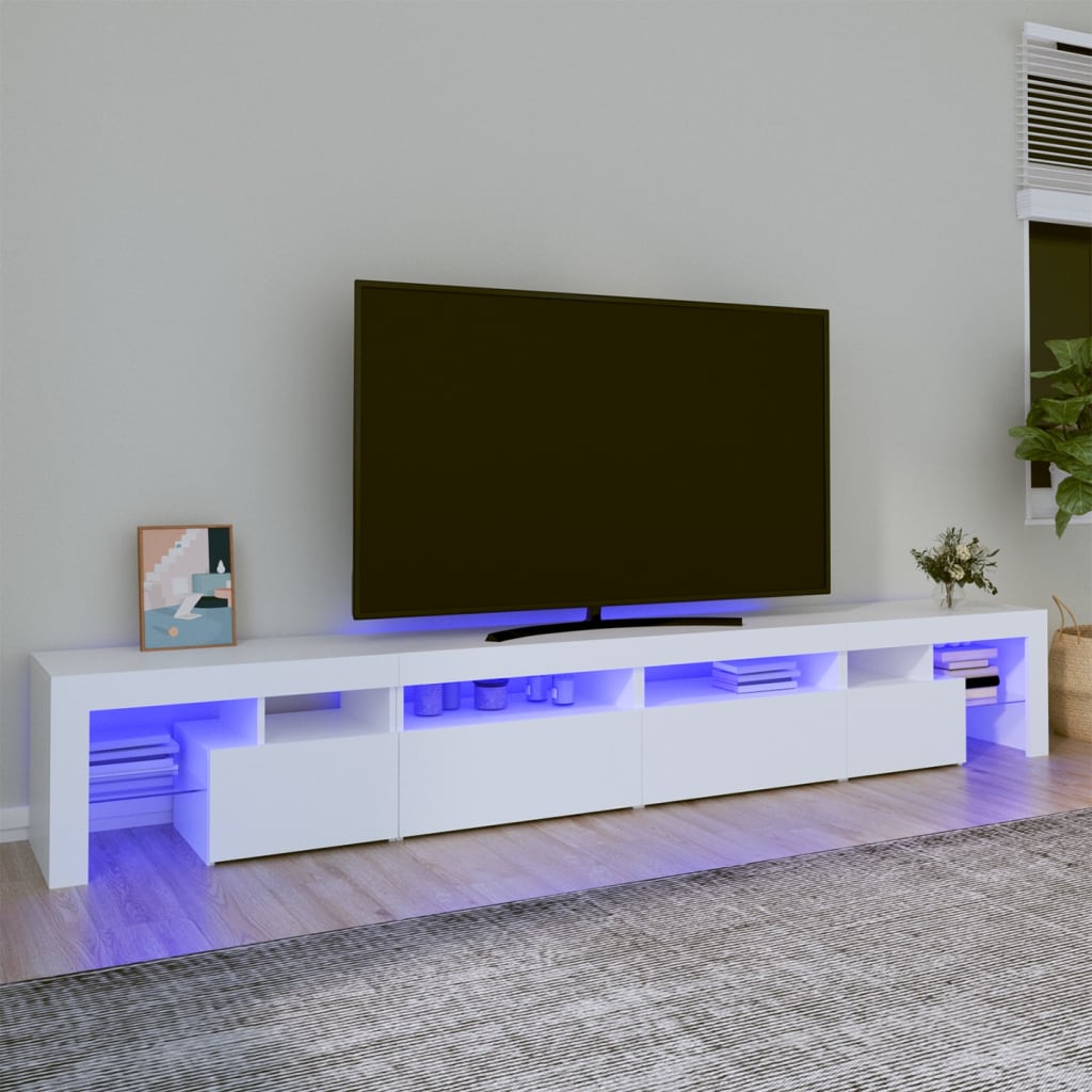 Mobile Porta Tv Con Luci Led 260X36,5X40 Cm
