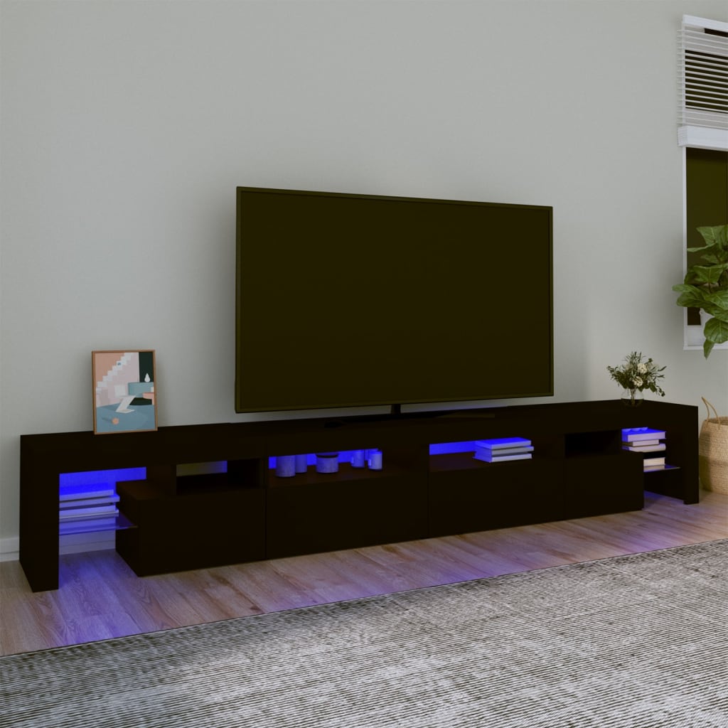 Mobile Porta Tv Con Luci Led 260X36,5X40 Cm