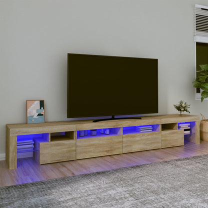 Mobile Porta Tv Con Luci Led 260X36,5X40 Cm