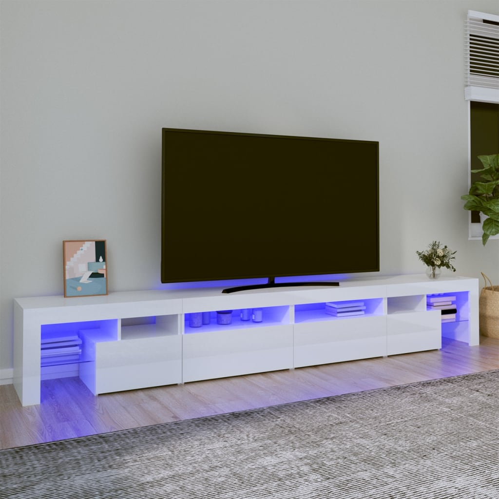 Mobile Porta Tv Con Luci Led 260X36,5X40 Cm