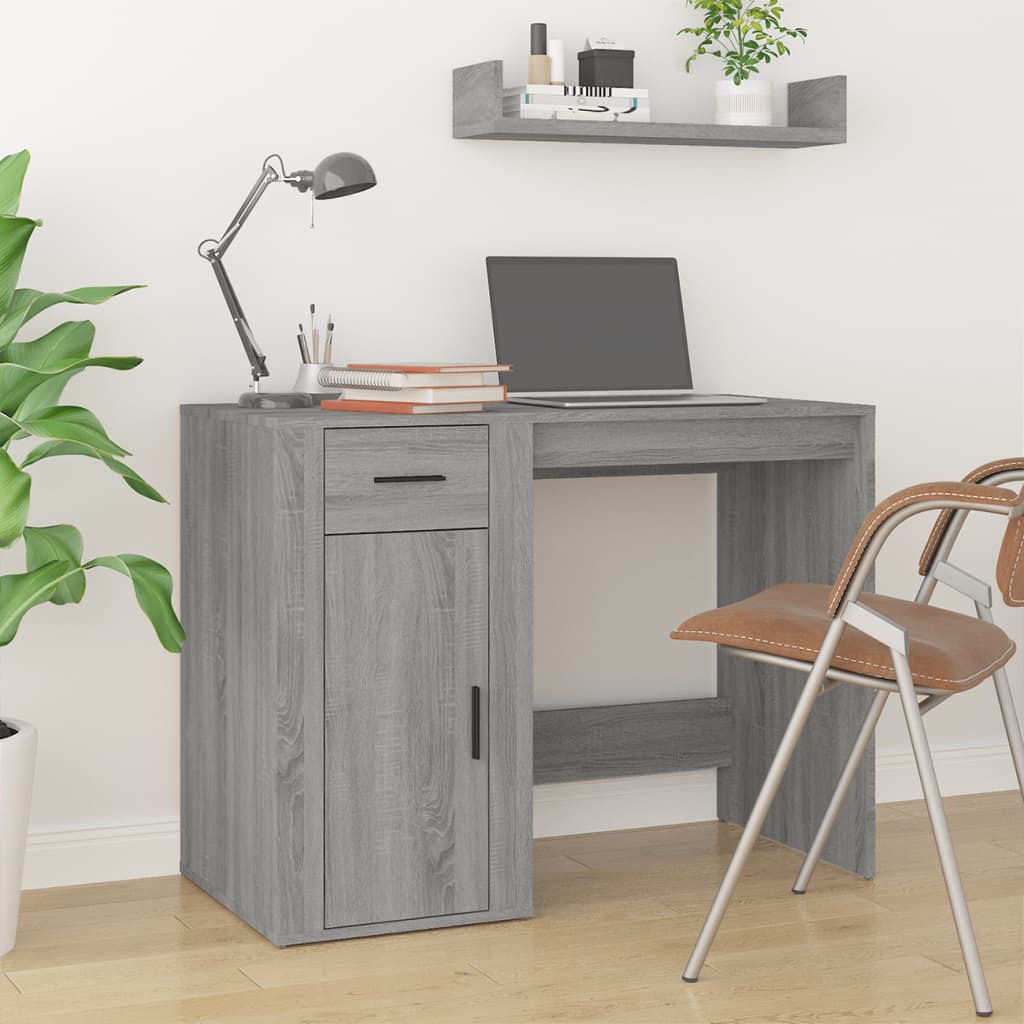 Scrivania 100X49X75 Cm In Legno Multistrato