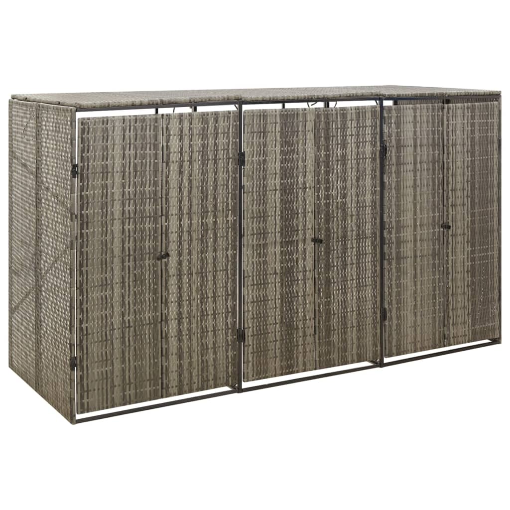 Copribidone Triplo 207X80X117 Cm In Polyrattan