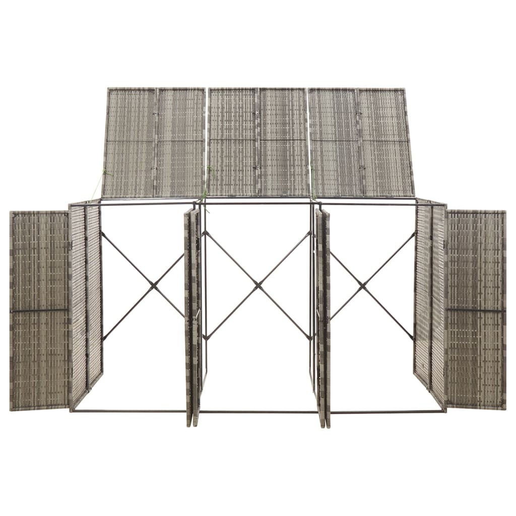 Copribidone Triplo 207X80X117 Cm In Polyrattan