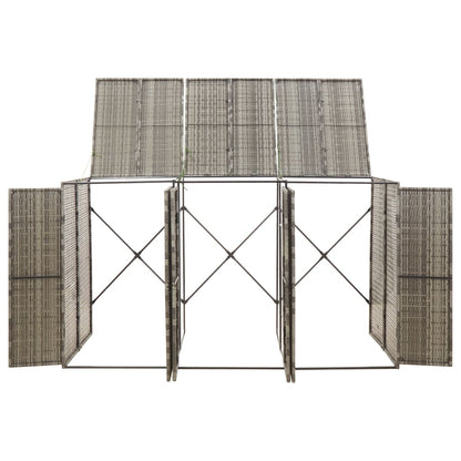 Copribidone Triplo 207X80X117 Cm In Polyrattan