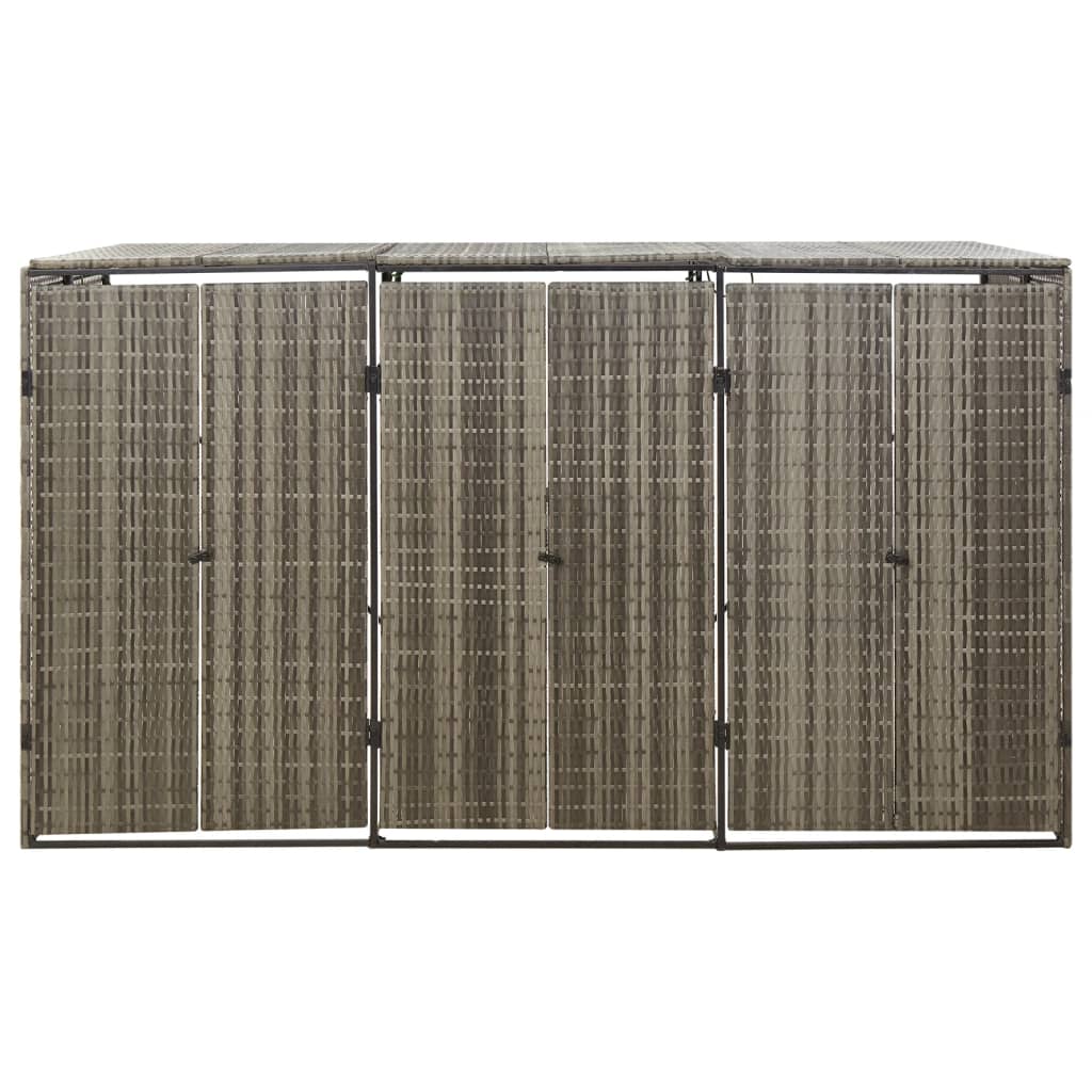 Copribidone Triplo 207X80X117 Cm In Polyrattan