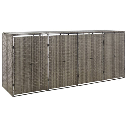 Copribidone Triplo 207X80X117 Cm In Polyrattan