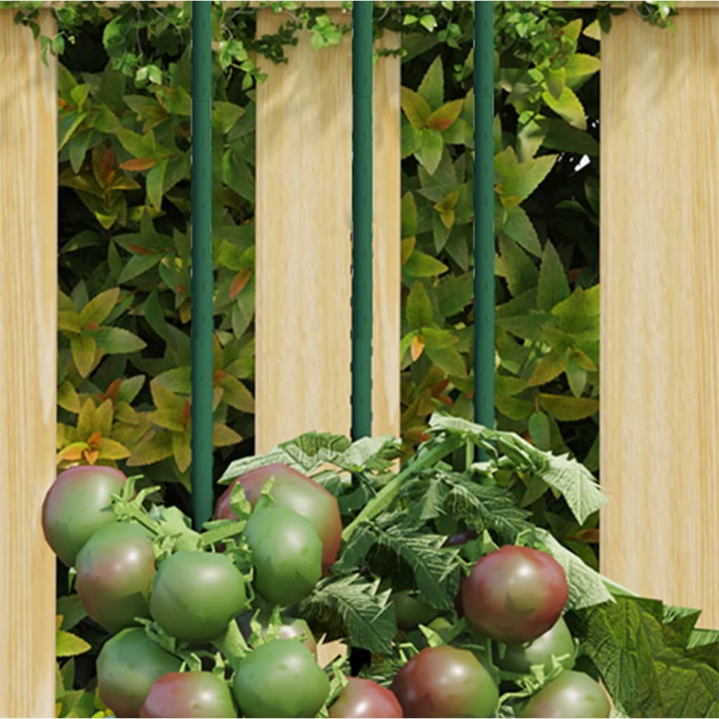 Supporti Per Piante Da Giardino 30 Pz Verde Acciaio