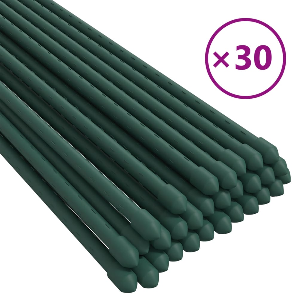 Supporti Per Piante Da Giardino 30 Pz Verde Acciaio