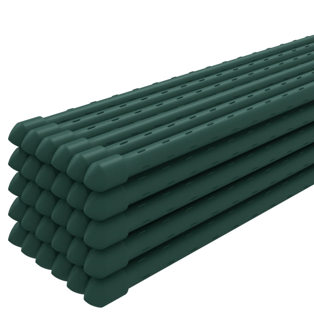 Supporti Per Piante Da Giardino 30 Pz Verde Acciaio