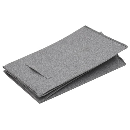 Cesto Biancheria Pieghevole Grigio 51X34,5X59 Cm Lino Finto