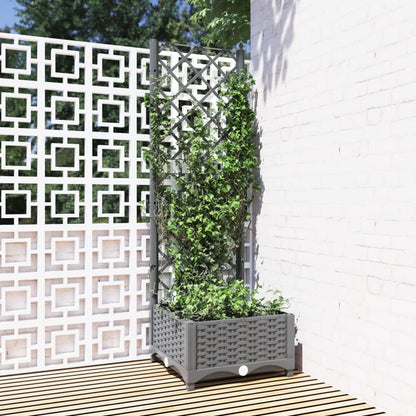 Fioriera Giardino Con Graticcio 120X40X136Cm Pp