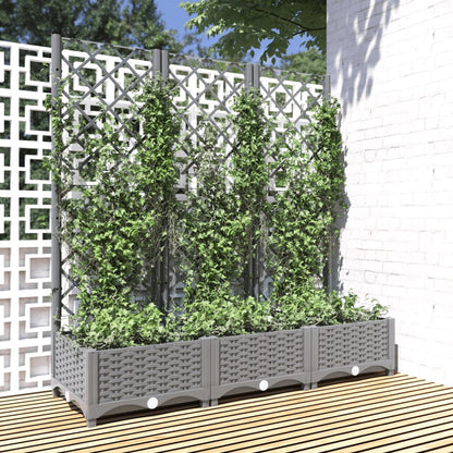 Fioriera Giardino Con Graticcio 120X40X136Cm Pp