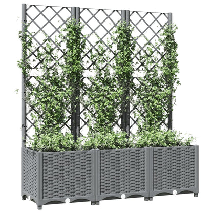 Fioriera Giardino Con Graticcio 120X40X136Cm Pp