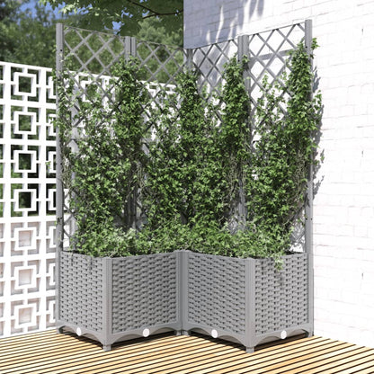 Fioriera Giardino Con Graticcio 120X40X136Cm Pp