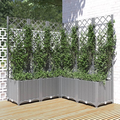 Fioriera Giardino Con Graticcio 120X40X136Cm Pp