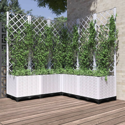 Fioriera Giardino Con Graticcio 120X40X136Cm Pp