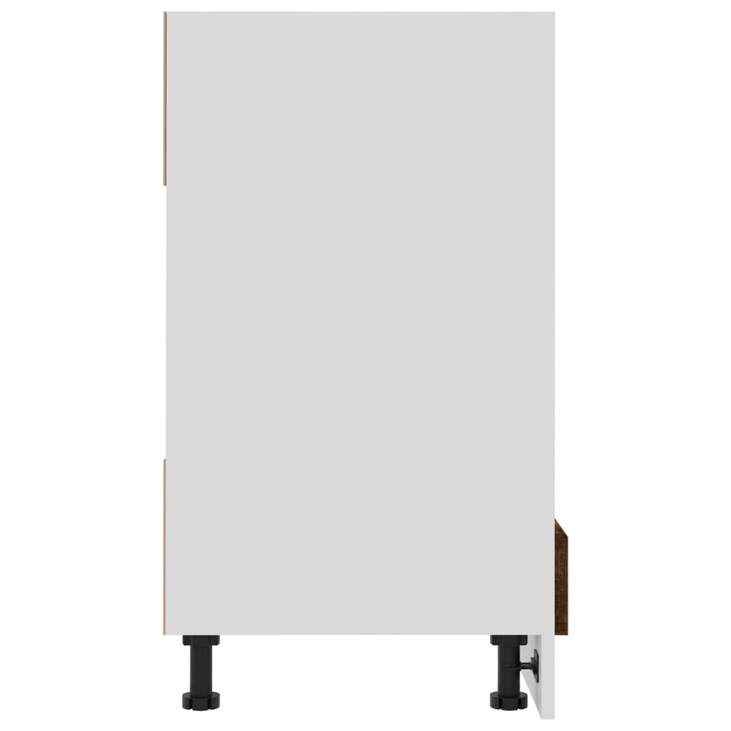 Mobile Da Forno Lyon 60X46X81,5 Cm Rovere Fumo
