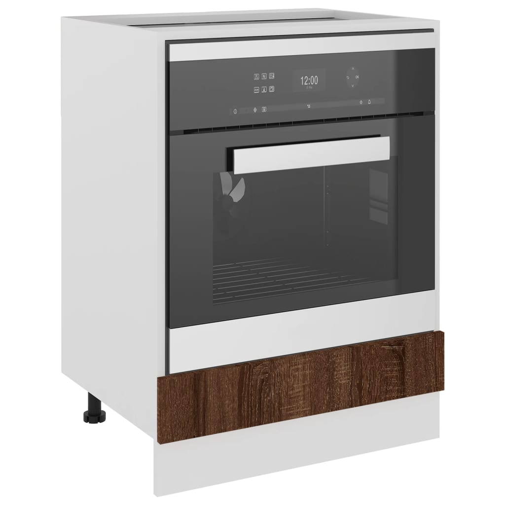 Mobile Da Forno Lyon 60X46X81,5 Cm Rovere Marrone