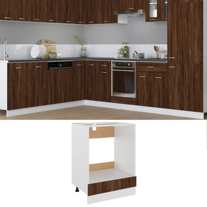 Mobile Da Forno Lyon 60X46X81,5 Cm Rovere Marrone