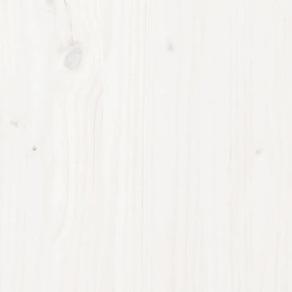 Compostiera Bianca 82,5X82,5X99,5 Cm In Legno Massello Di Pino