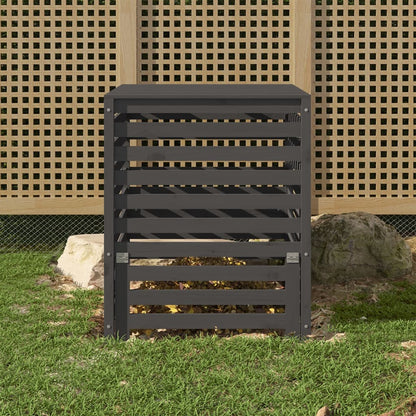 Compostiera Bianca 82,5X82,5X99,5 Cm In Legno Massello Di Pino