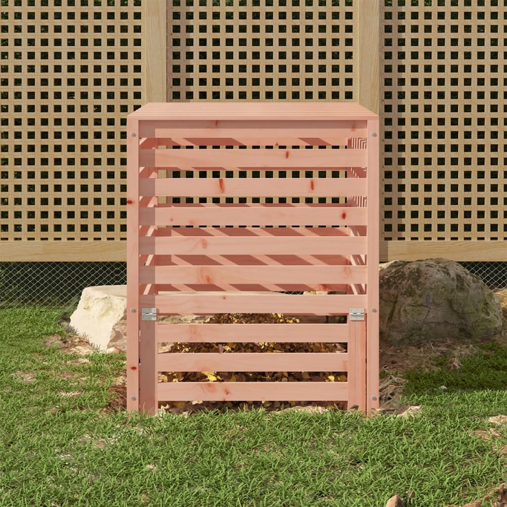 Compostiera Bianca 82,5X82,5X99,5 Cm In Legno Massello Di Pino