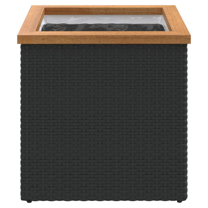 Fioriera Nera In Polyrattan