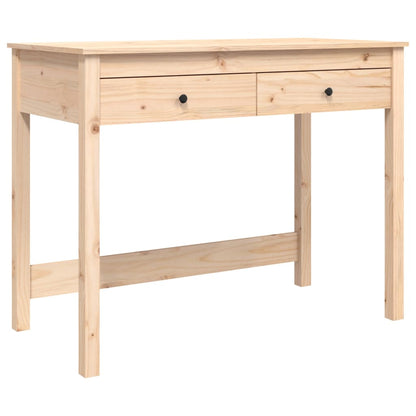 Scrivania Con Cassetti 100X50X78 Cm In Legno Massello Di Pino