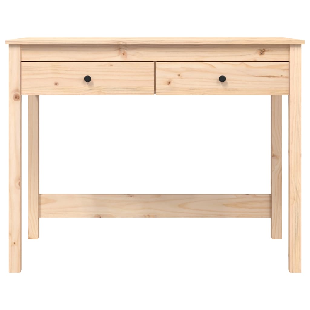 Scrivania Con Cassetti 100X50X78 Cm In Legno Massello Di Pino