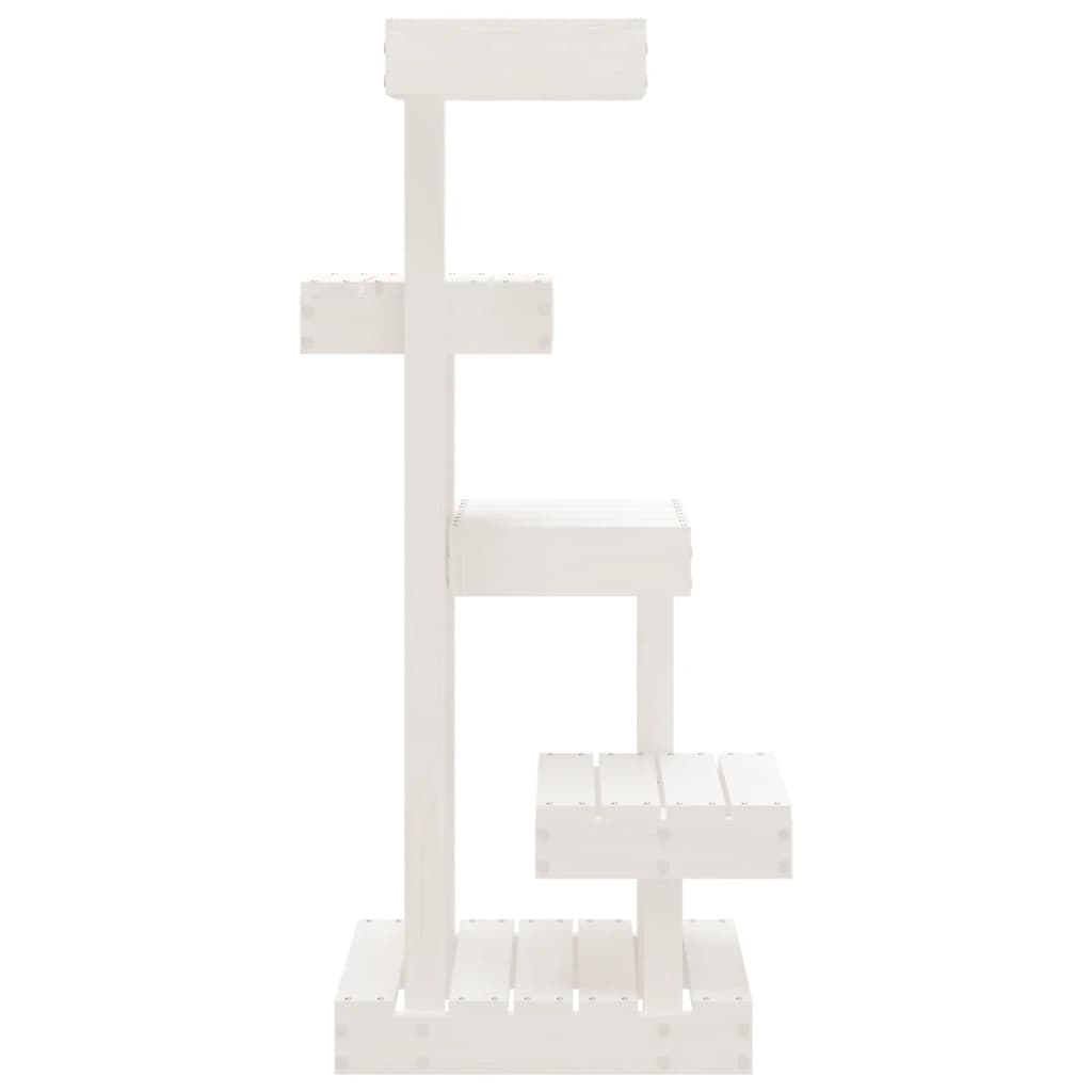 Albero Per Gatti 45,5X49X103Cm In Legno Massello Di Pino