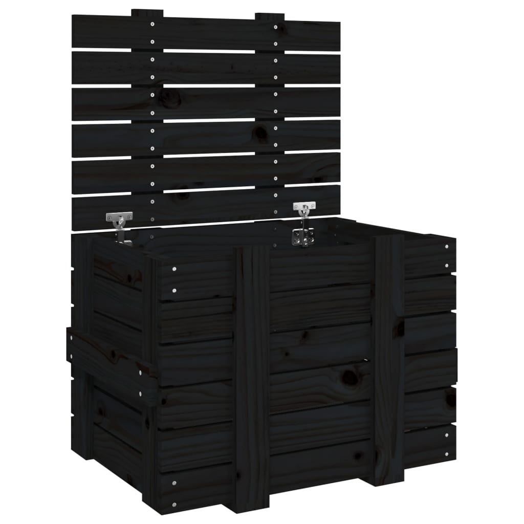 Contenitore Portaoggetti 58X40,5X42 Cm Legno Massello Pino