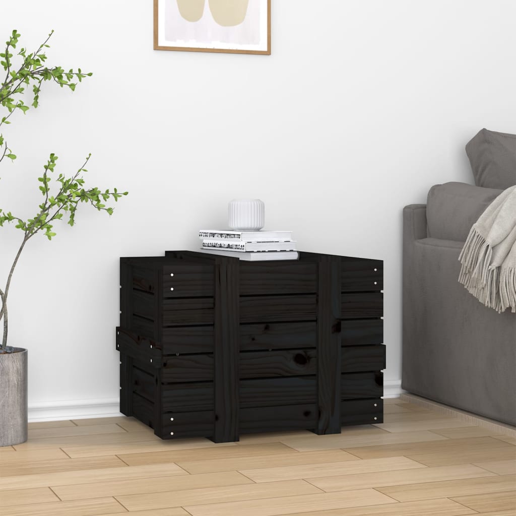 Contenitore Portaoggetti 58X40,5X42 Cm Legno Massello Pino