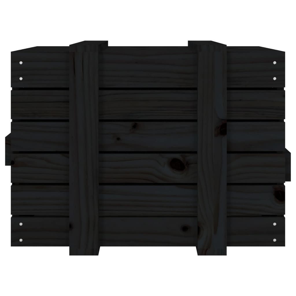Contenitore Portaoggetti 58X40,5X42 Cm Legno Massello Pino